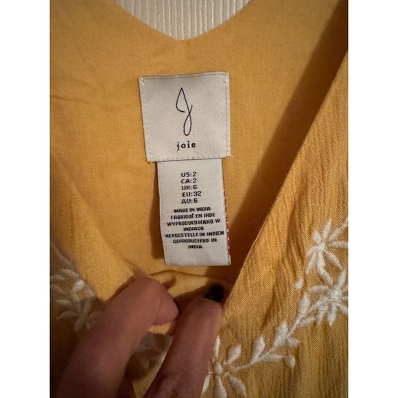 Joie Mommy & Me Women’s maxi Dress SIZE 2 YELLOW | L1‎ - Picture 2 of 3